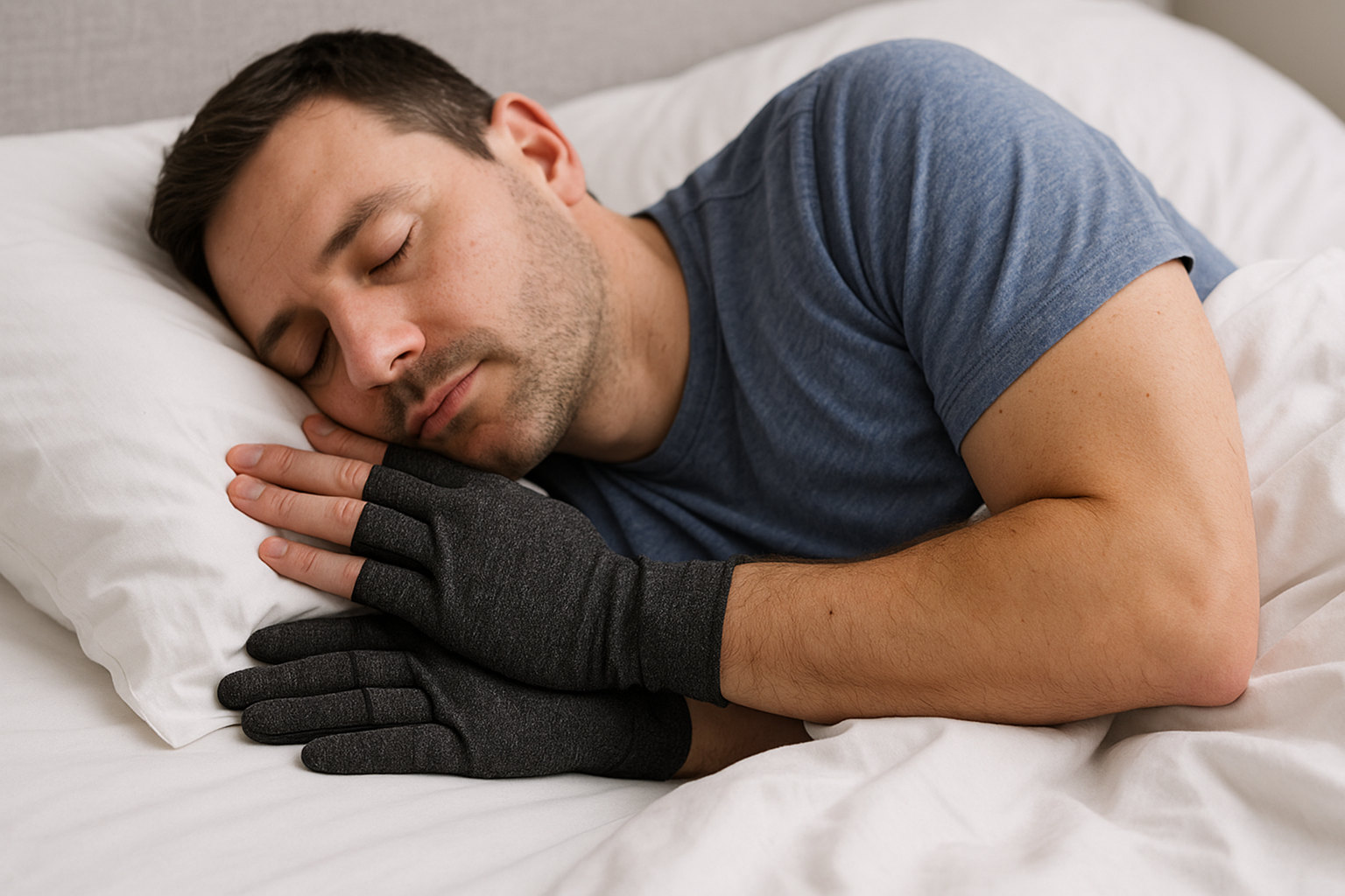 Can I sleep in compression gloves