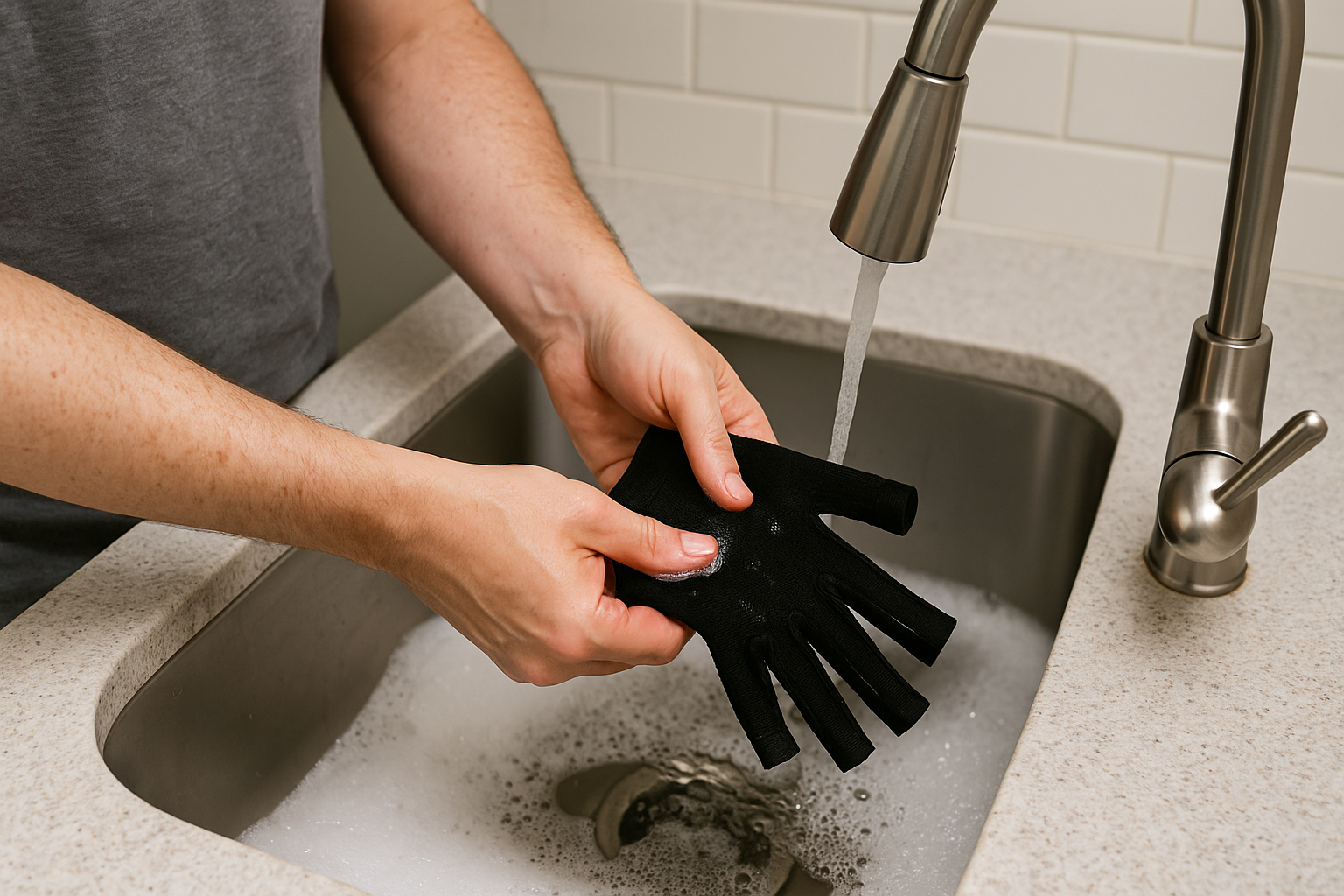 Can you wash copper compression gloves