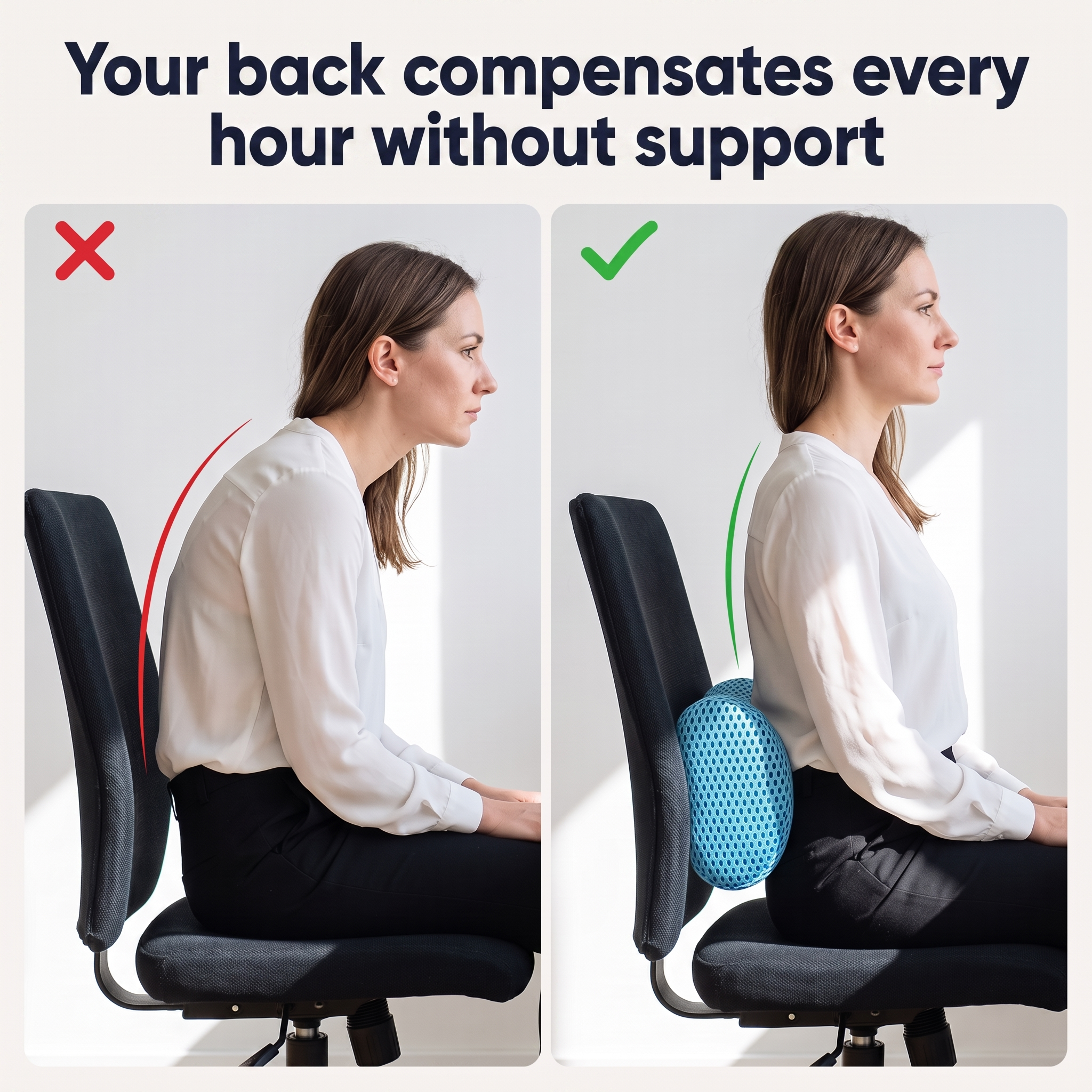 Ergonomic Lumbar Support Cushion | Sameo™