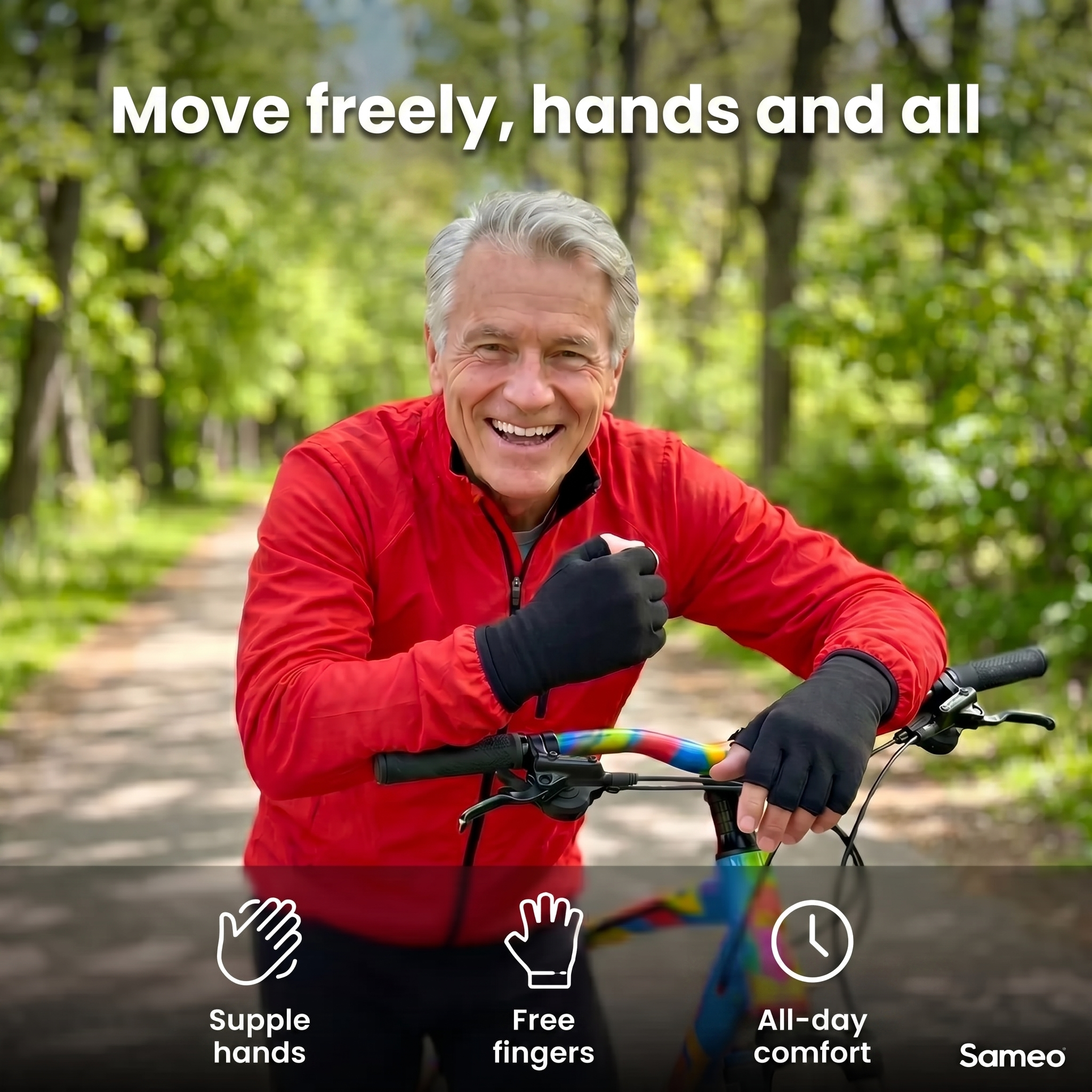 Black Compression gloves for arthritis