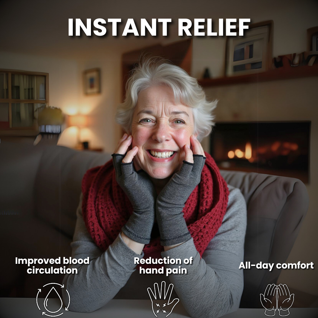 Compression gloves for arthritis and hand pain