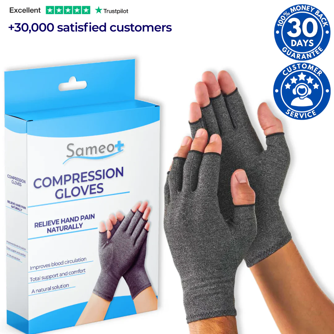 Compression gloves for arthritis and hand pain