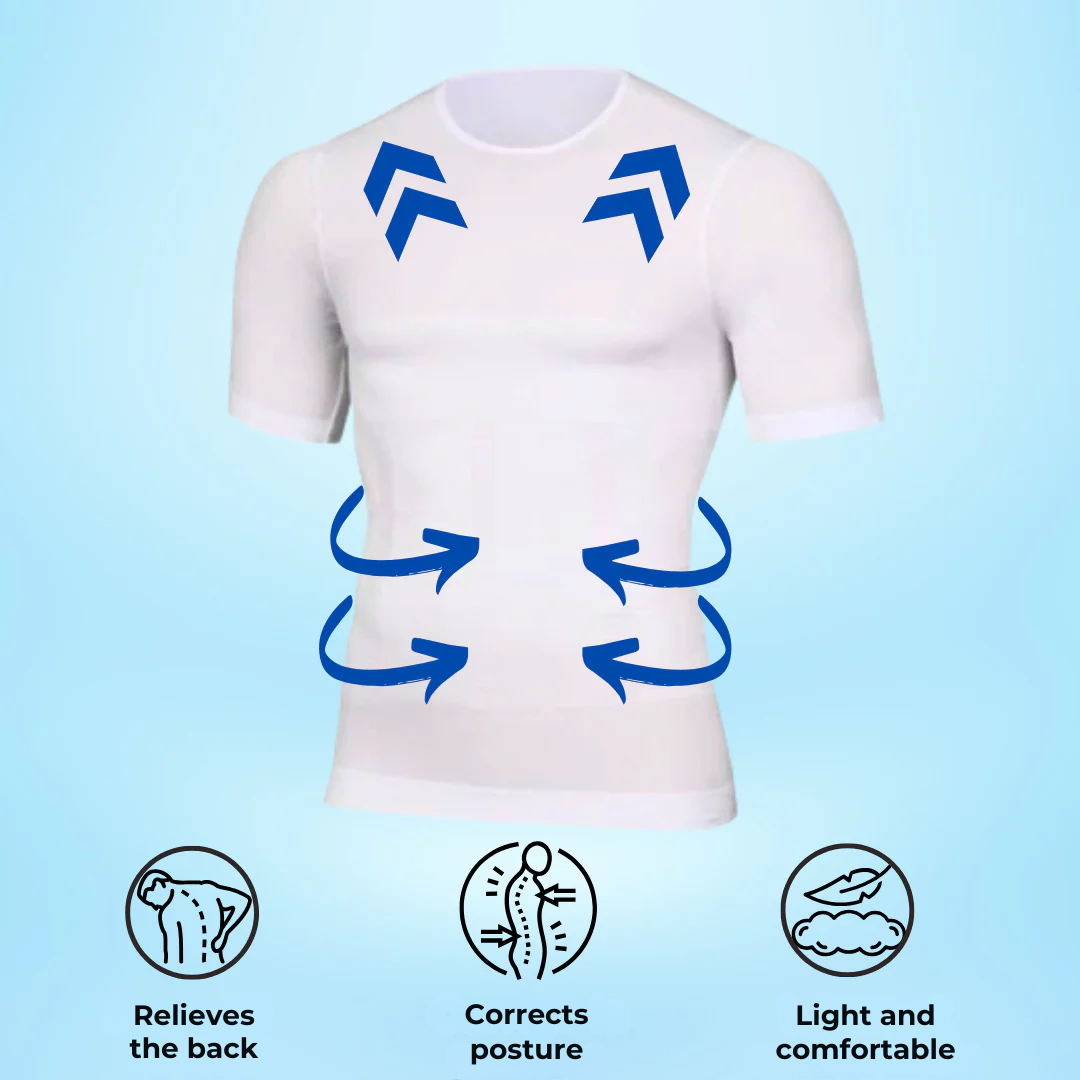 T-Shirt for posture correction and slimming - Mixed | Sameo