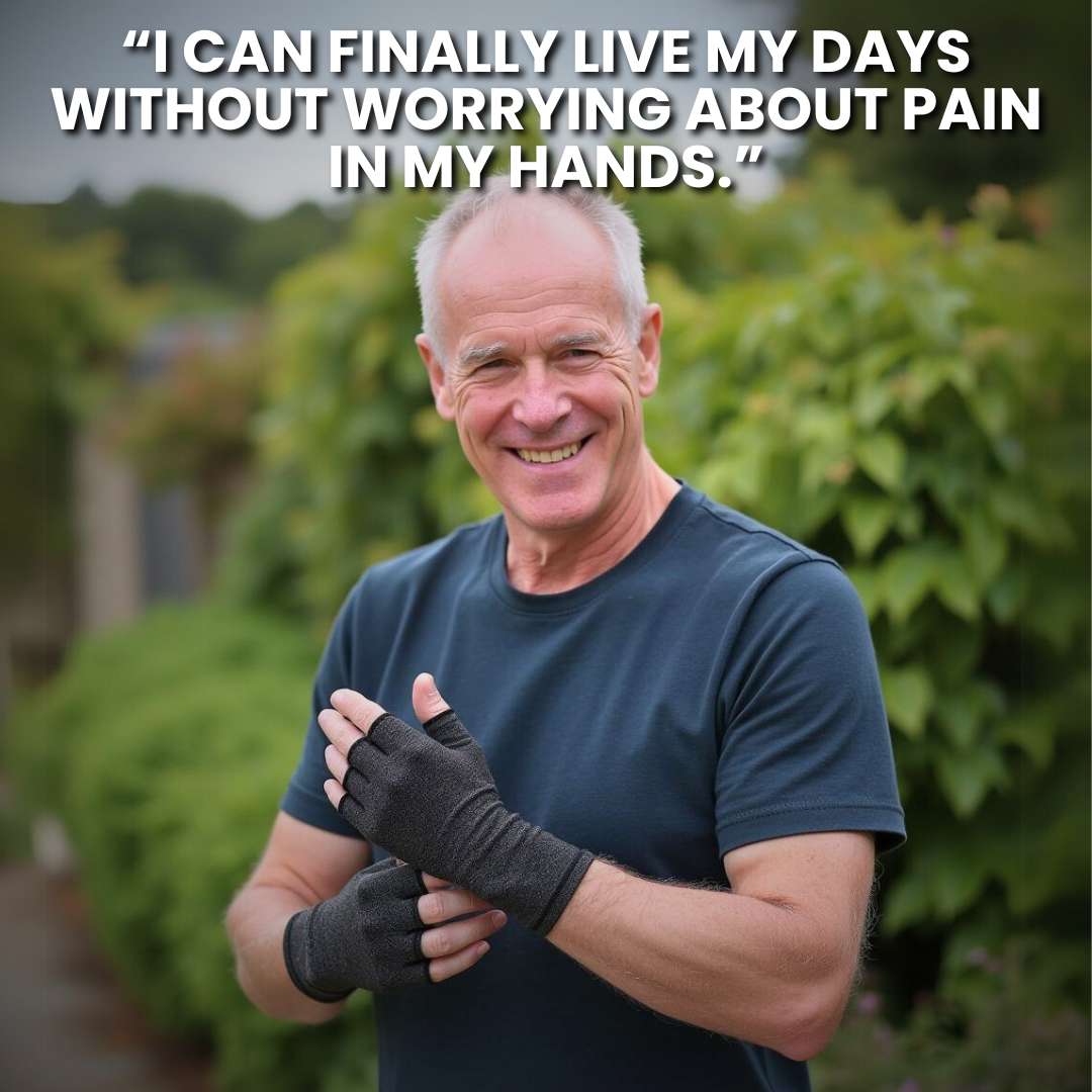 Compression gloves for arthritis and hand pain
