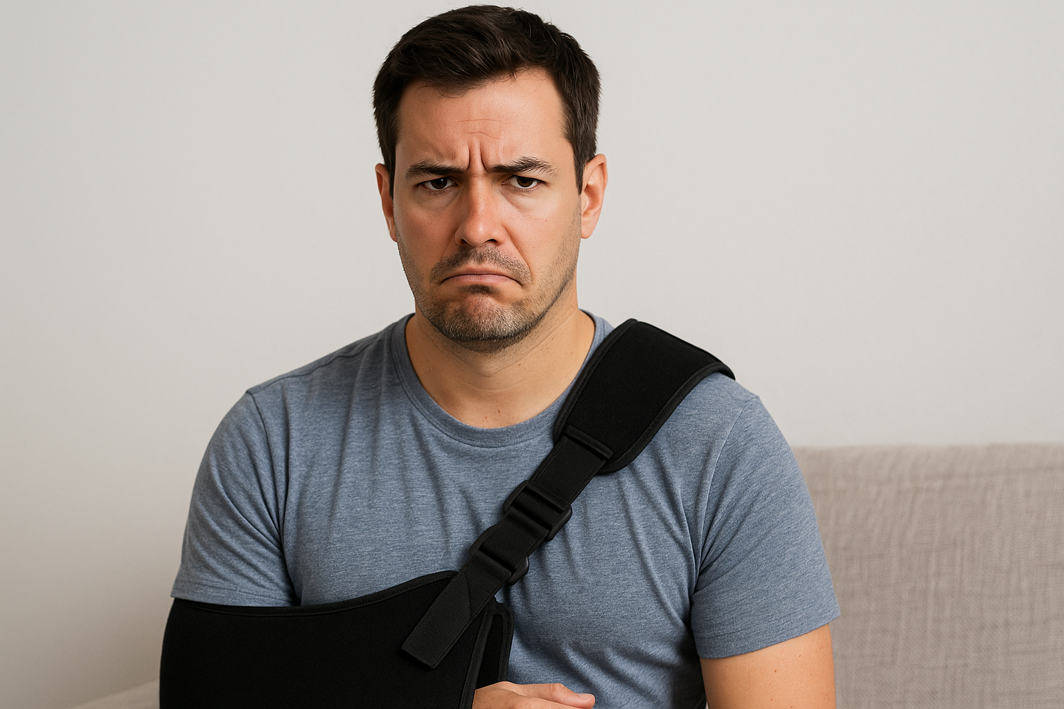 What are the disadvantages of wearing a shoulder brace?
