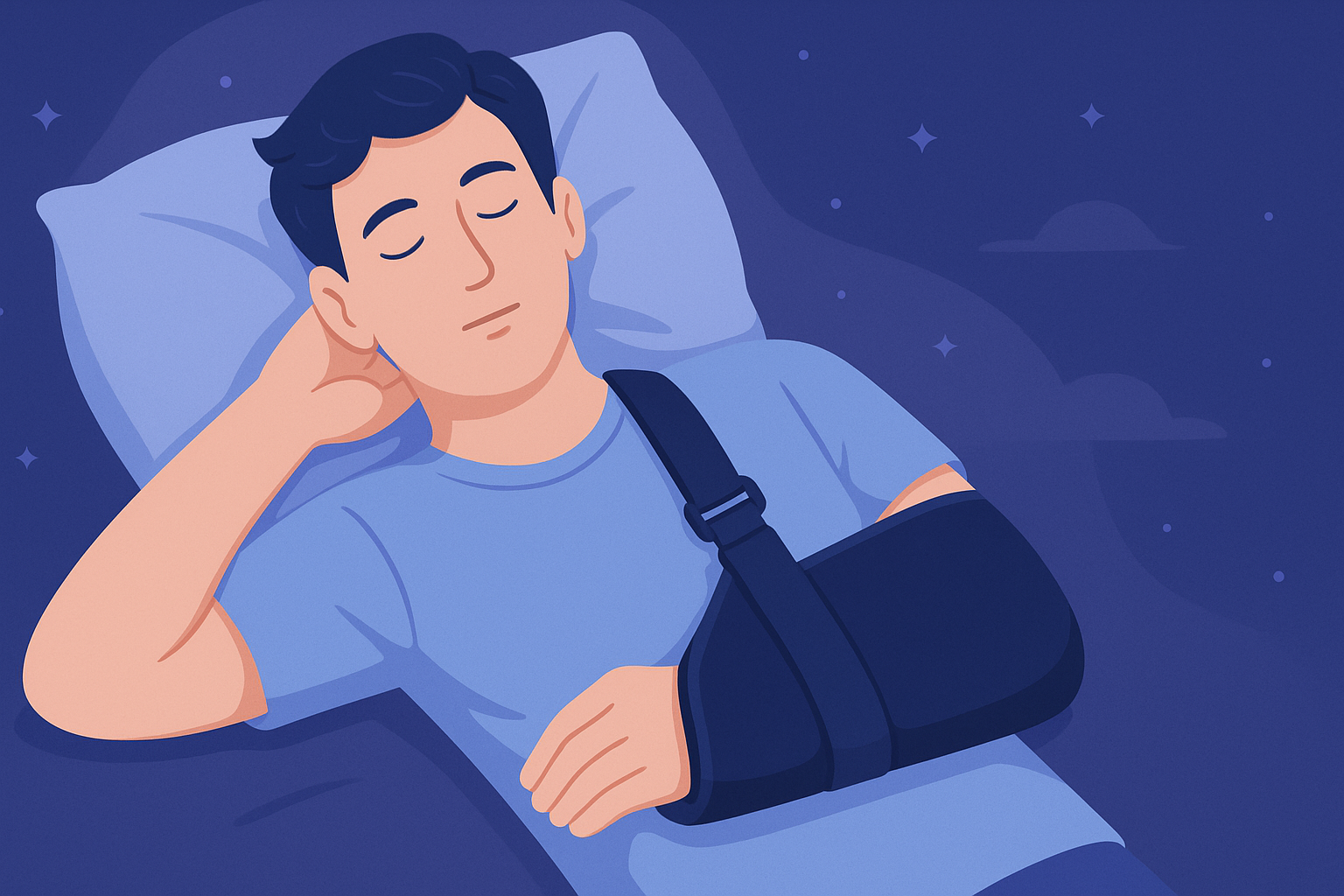 Can I sleep with a shoulder brace on