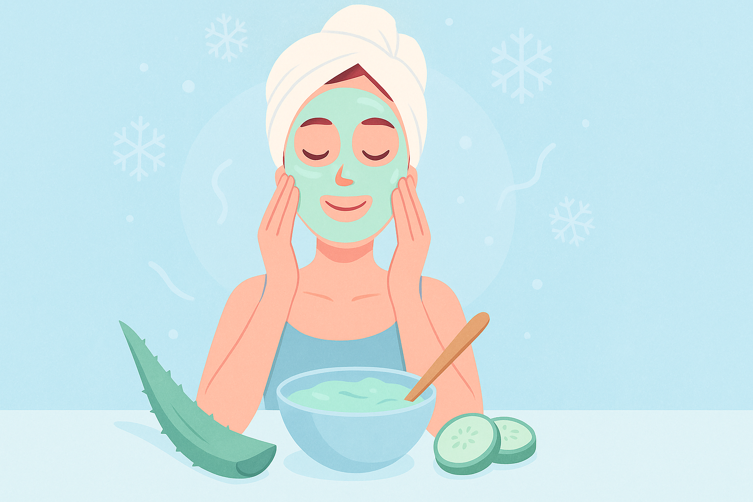 How do you make homemade cooling face mask?