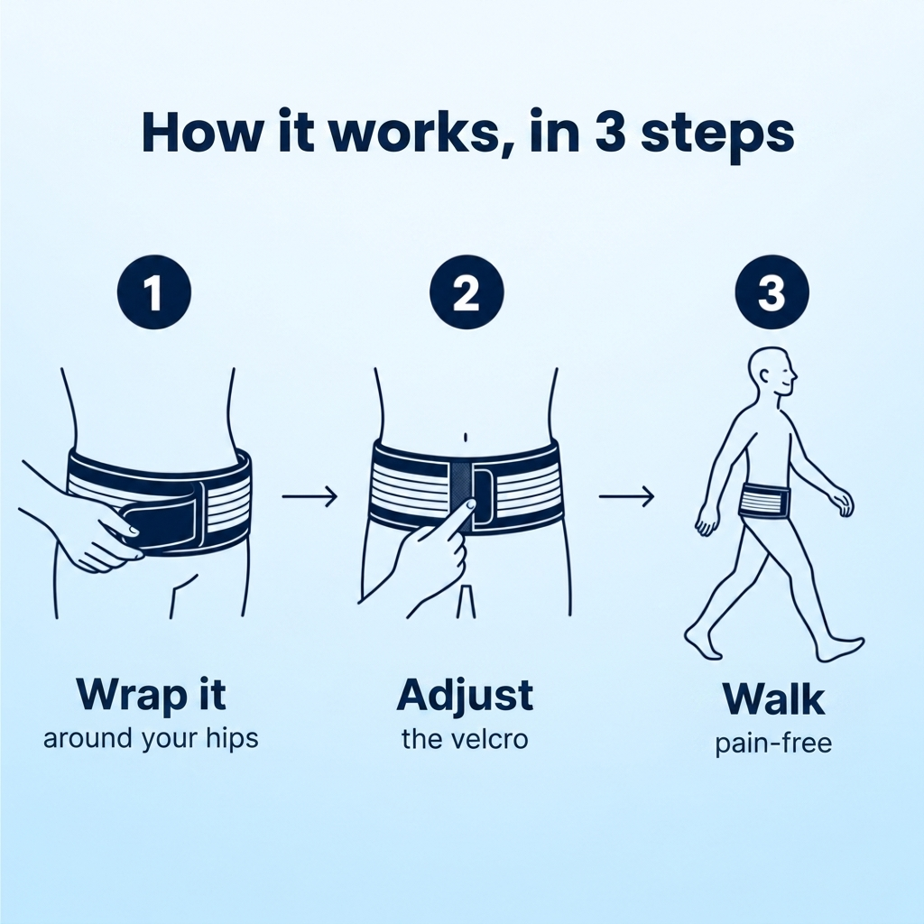 Back support belt | Relieves back pain and sciatica