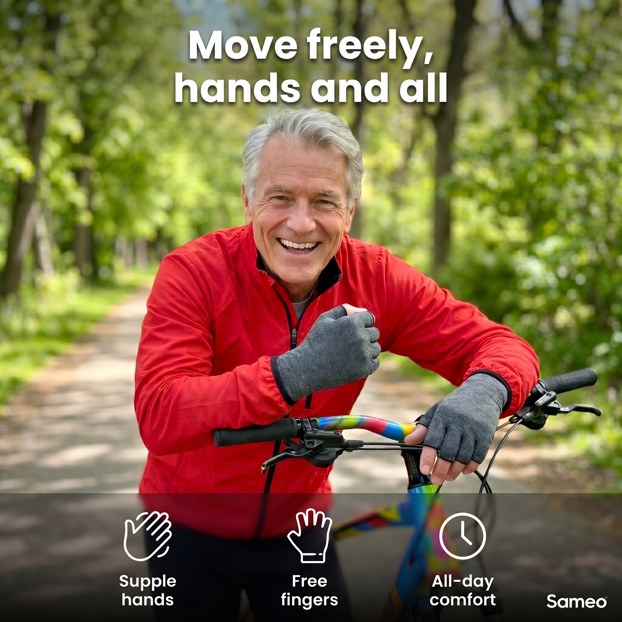 Compression gloves for arthritis and hand pain