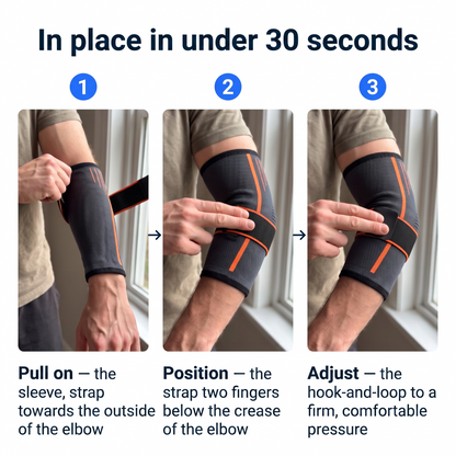 Compression Elbow Brace with Adjustable Strap | Sameo™