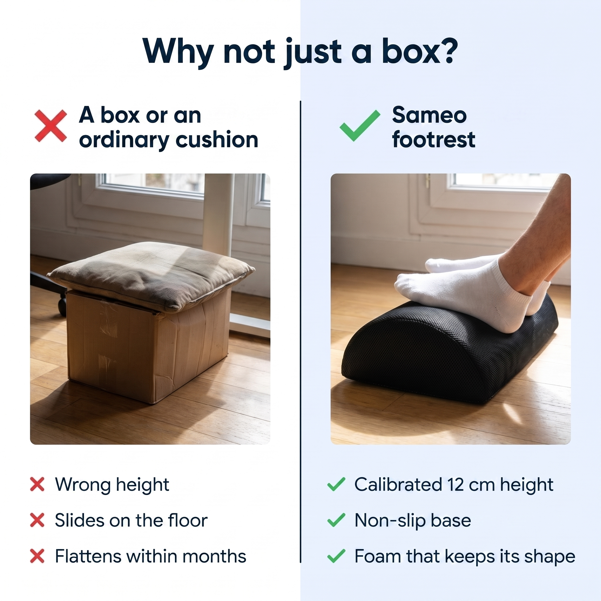 Ergonomic Footrest Cushion | Sameo™
