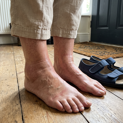Swollen feet and ankles