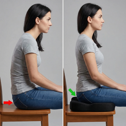 Memory Foam Coccyx Cushion | Tailbone & Haemorrhoid Relief | Sameo™