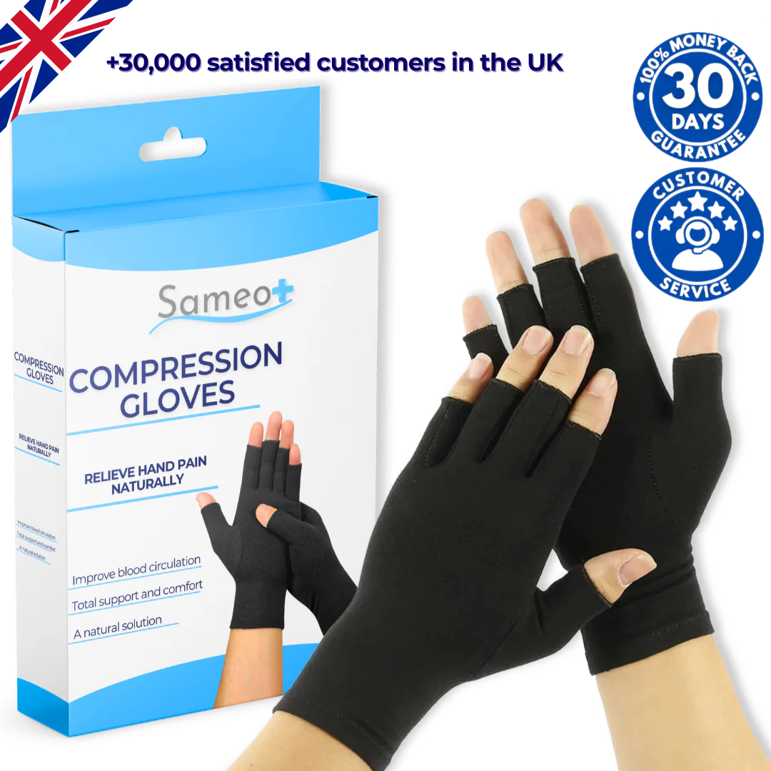 Black Compression gloves for arthritis
