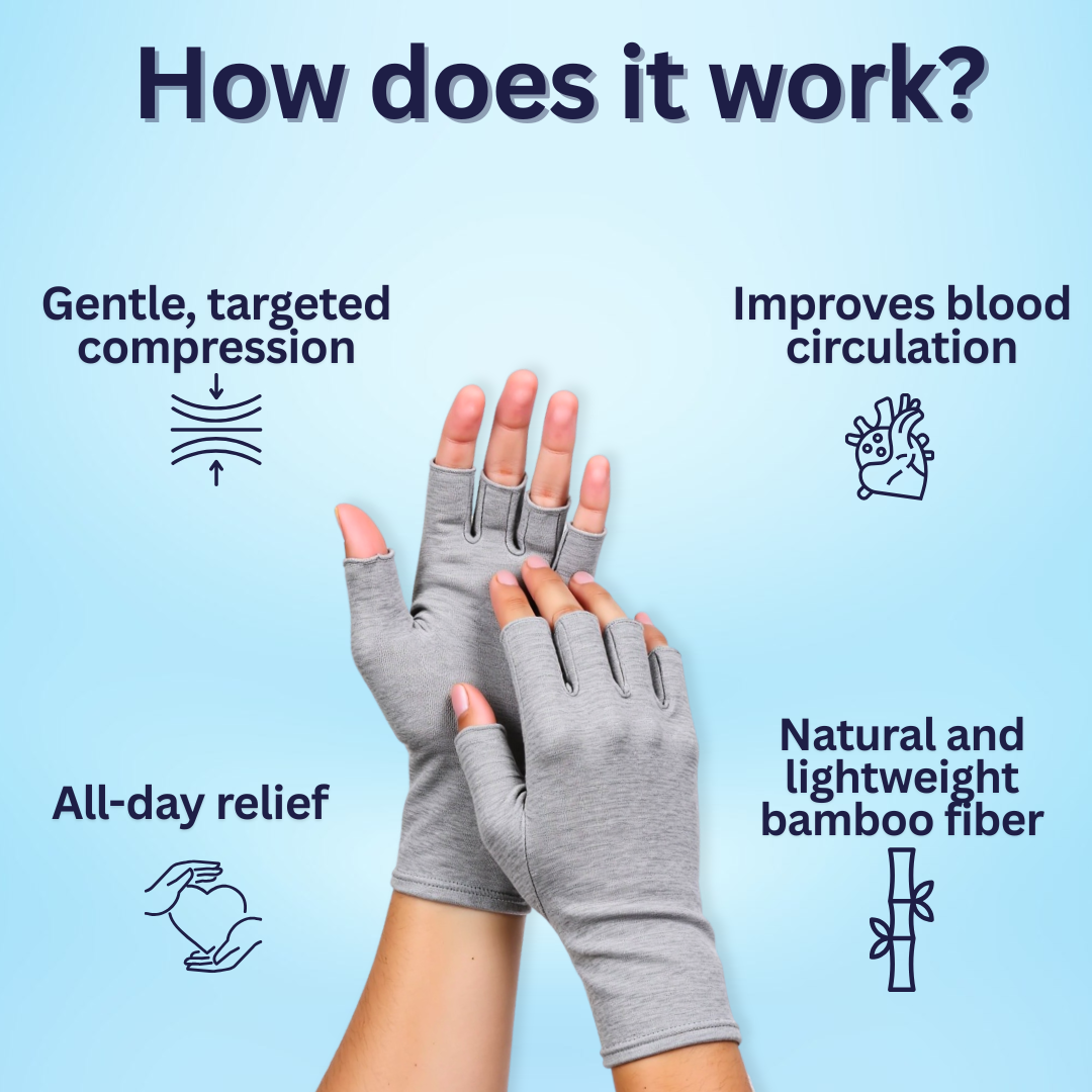 Bamboo Compression Gloves 