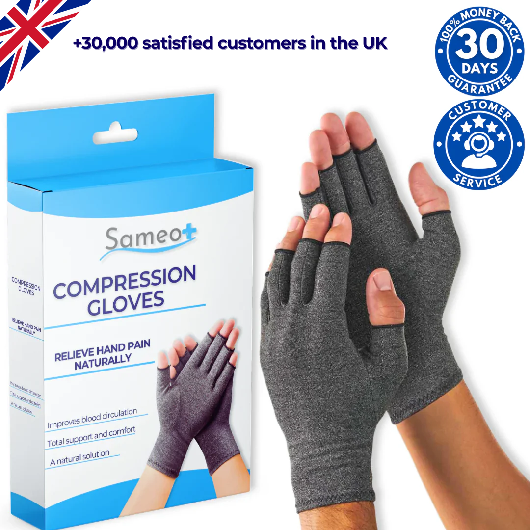 Compression gloves for arthritis and hand pain