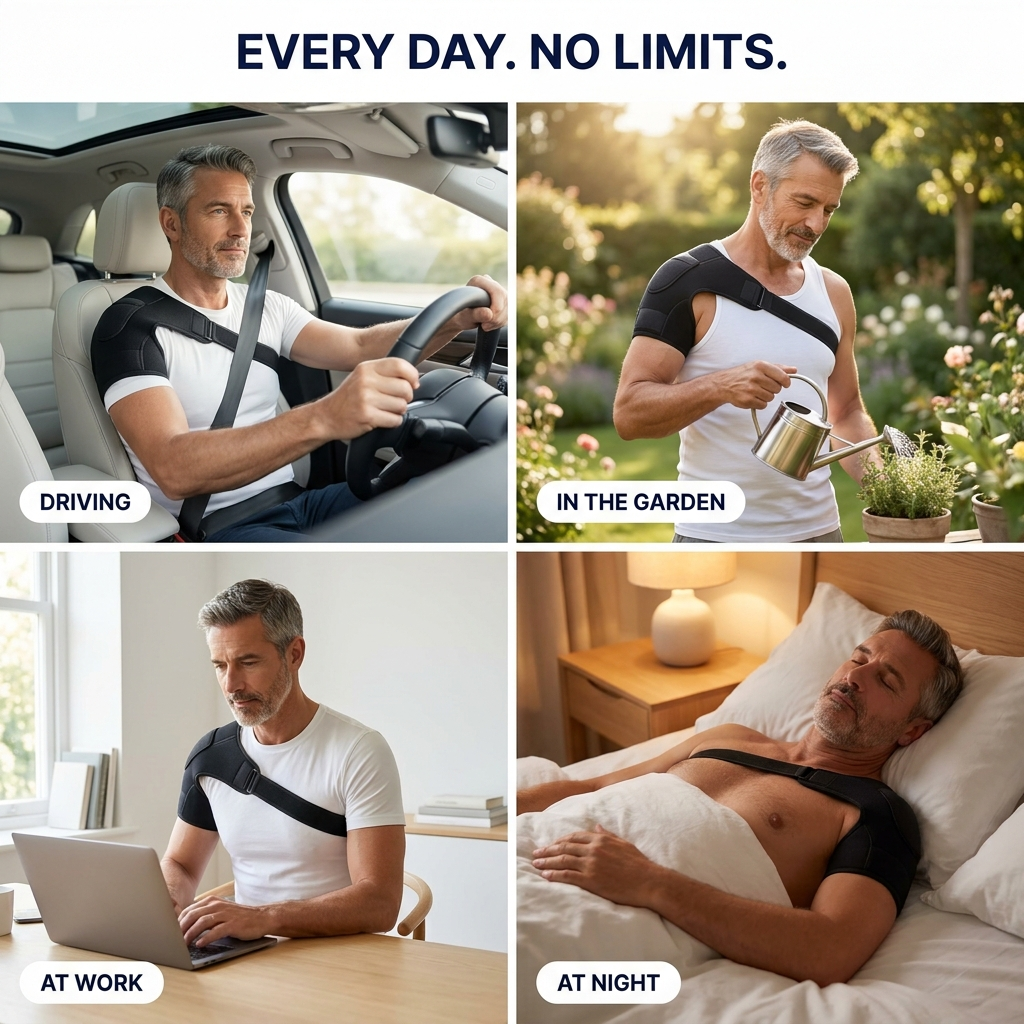 Triple Support Shoulder Brace - Relieve Your Shoulder Day & Night| Sameo