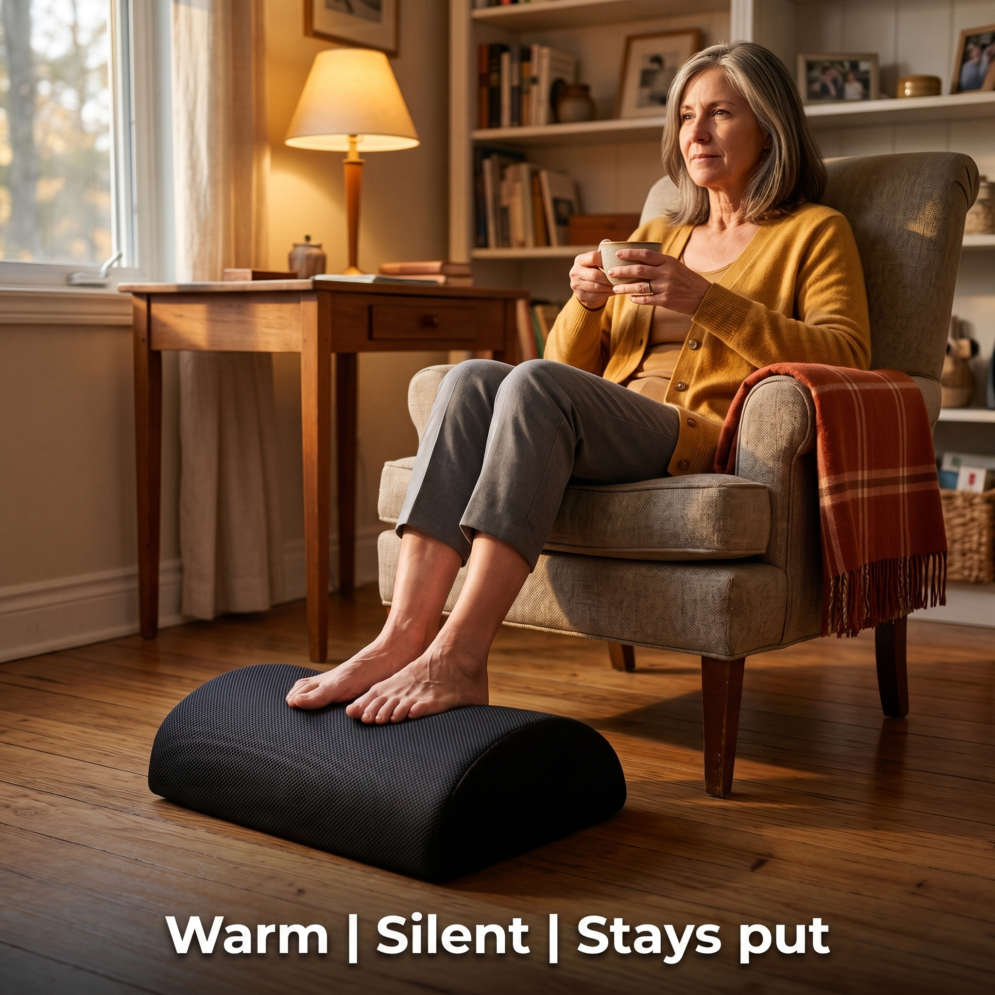 Warm, silent, stays put - evening in the armchair