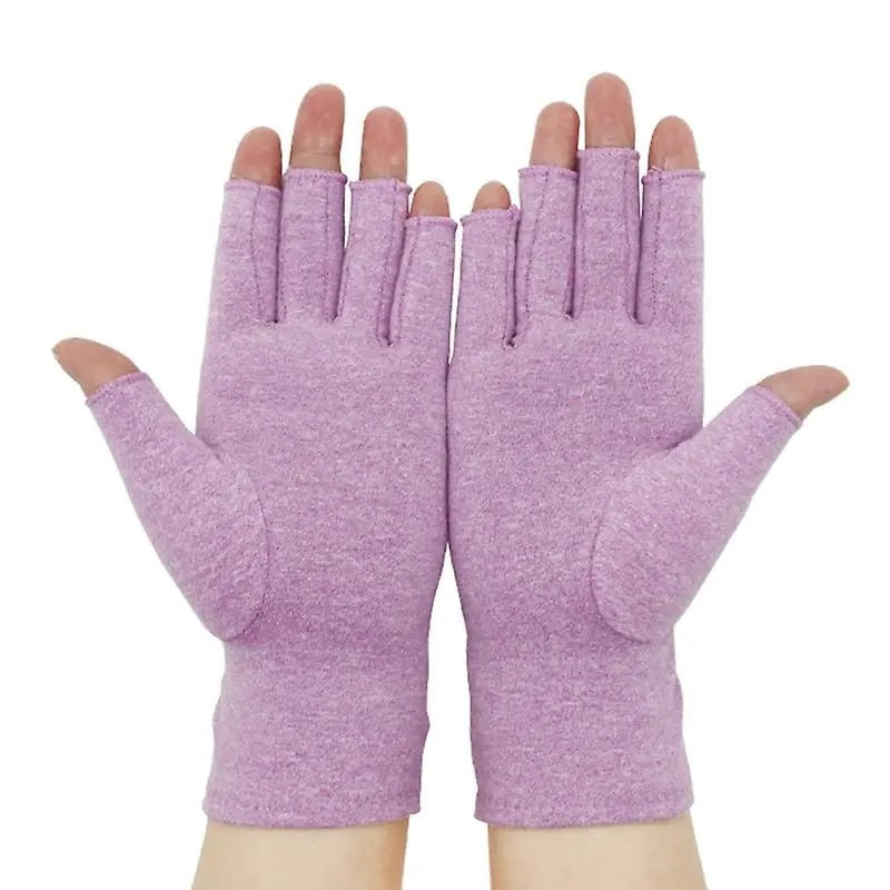 Purple Compression gloves for arthritis and hand pain